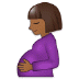 🤰🏾 pregnant woman: medium-dark skin tone display on Samsung